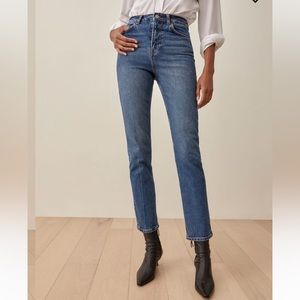 Reformation ultra high rise skinny jean